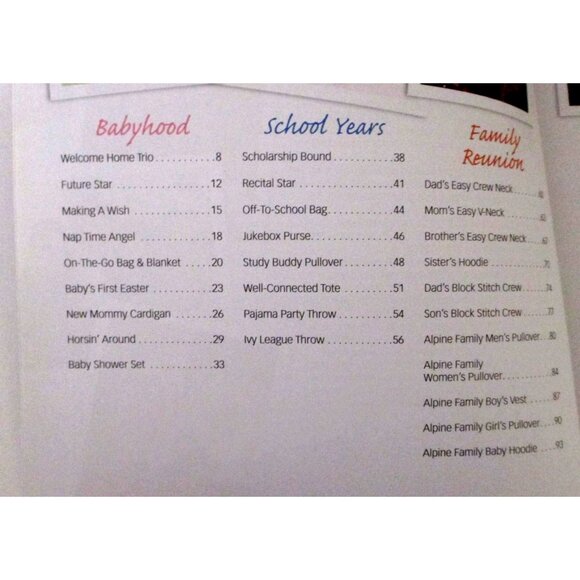 Family Album Of Knits - Knitting Pattern Book - Home Fashion Knit Projects - Picture 3 of 4